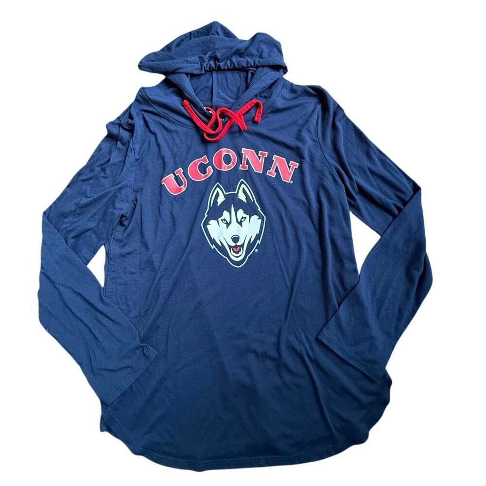 Colosseum UConn Huskies Women's Size XL Lightweight Navy Hoodie